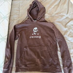 Luxury Brown Skull Hoodie